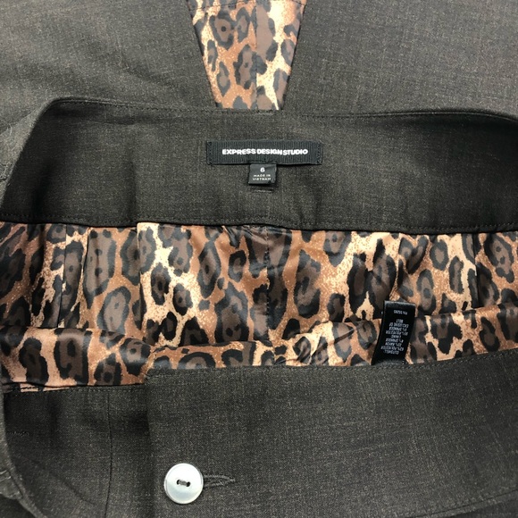 Express Design Studio Brown Pencil Skirt size 6 - Picture 6 of 8